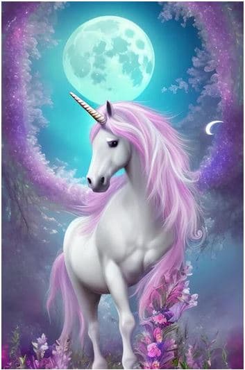 Unicorn Under The Moon